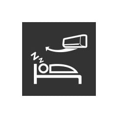 Activa Comfort Sleep para un descanso más cómodo con flujo de aire indirecto y programación de hasta 7 horas.